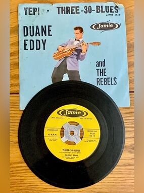 Duane Eddy and The Rebels Yep!/Three-30-Blues Vinyl 45 rpm Single Vintage
